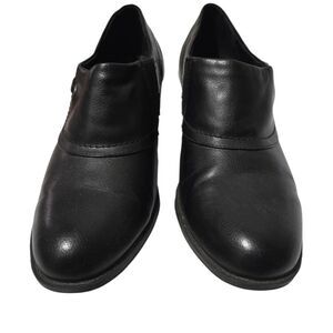 Yuu 'Nelman' Women's Black Chunky Heel Slip On Ankle Bootie Ladies Size 10M